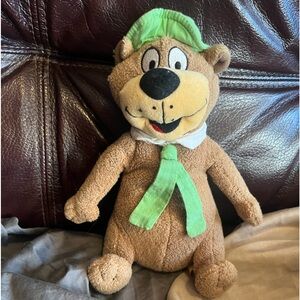 Hanna Barbera Yogi Bear Plush Stuffed Animal 8 inch Fiber and Beads filled with